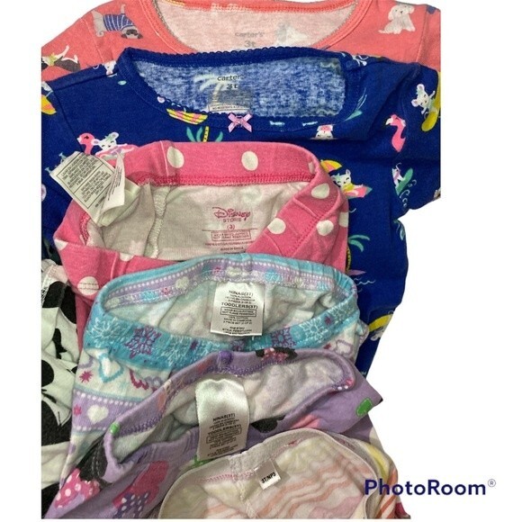 Disney Carter's Old Navy Girls Lots of 4 Mix & No Match Pajamas Size 2T - Picture 5 of 5